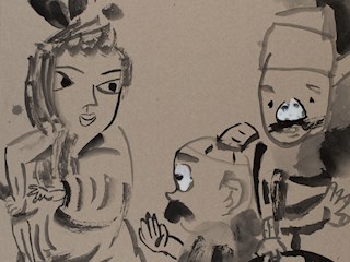 朱骊聿《美女与小丑》10岁创作